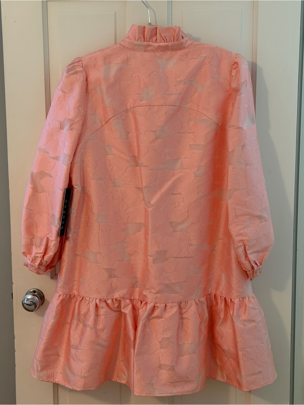 Tuckernuck Pink Textured Ruffle-Hem Long Sleeve Dress - Picture 3 of 3